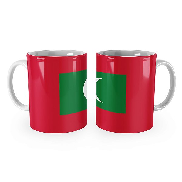 Caneca Bandeira das Maldivas País
