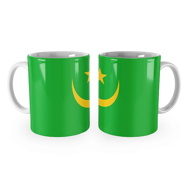 Caneca Bandeira da Mauritânia País