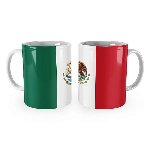Caneca Bandeira do México País