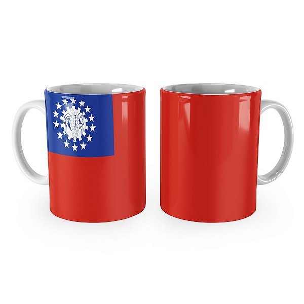 Caneca Bandeira do Mianmar País