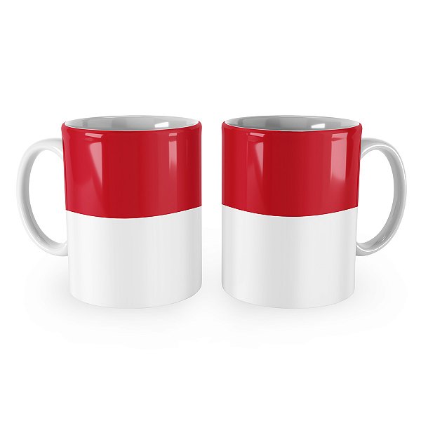 Caneca Bandeira de Mônaco País