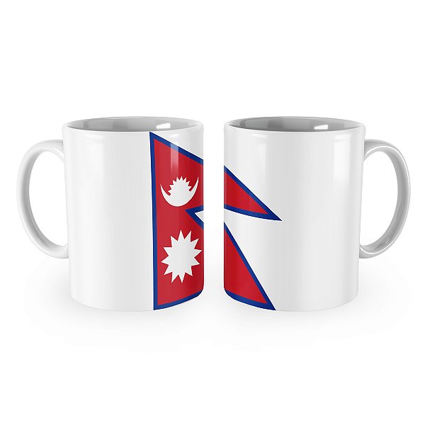 Caneca Bandeira do Nepal País