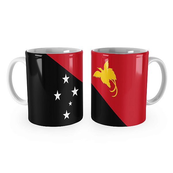 Caneca Bandeira da Papua Nova Guiné País