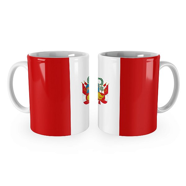 Caneca Bandeira do Peru País