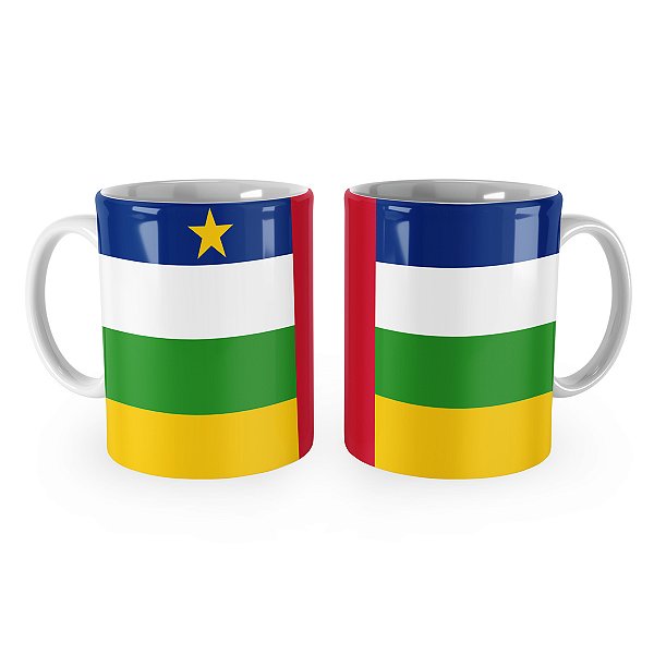 Caneca Bandeira da República Centro-Africana País