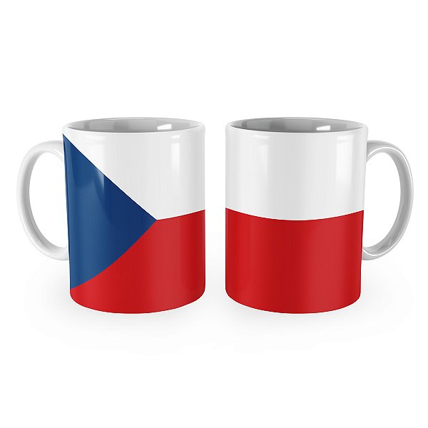 Caneca Bandeira da República Tcheca País