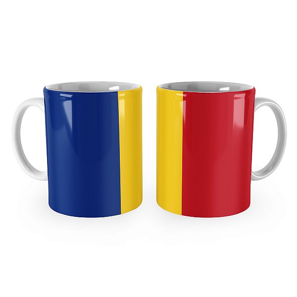 Caneca Bandeira da Romênia País