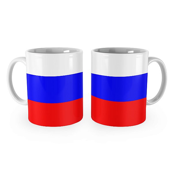 Caneca Bandeira da Rússia País