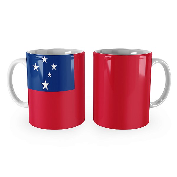 Caneca Bandeira de Samoa País