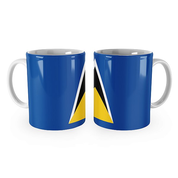 Caneca Bandeira de Santa Lúcia País