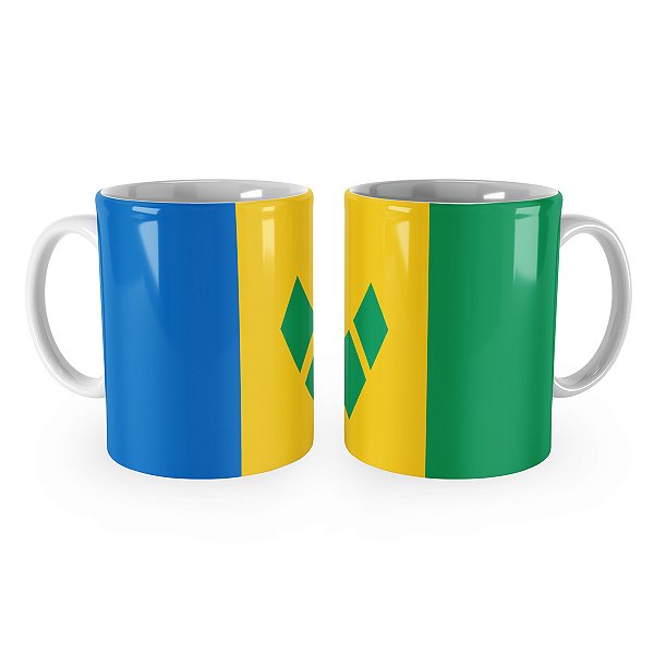 Caneca Bandeira de São Vicente e Granadinas País
