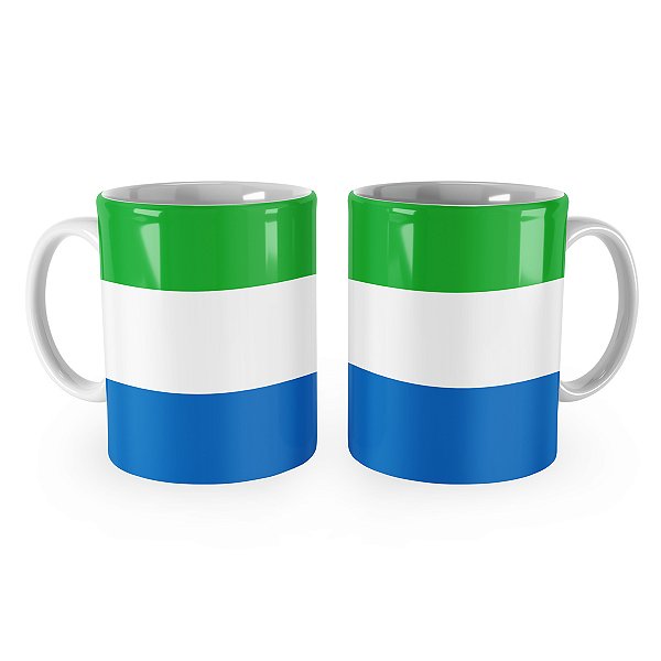 Caneca Bandeira da Serra Leoa País