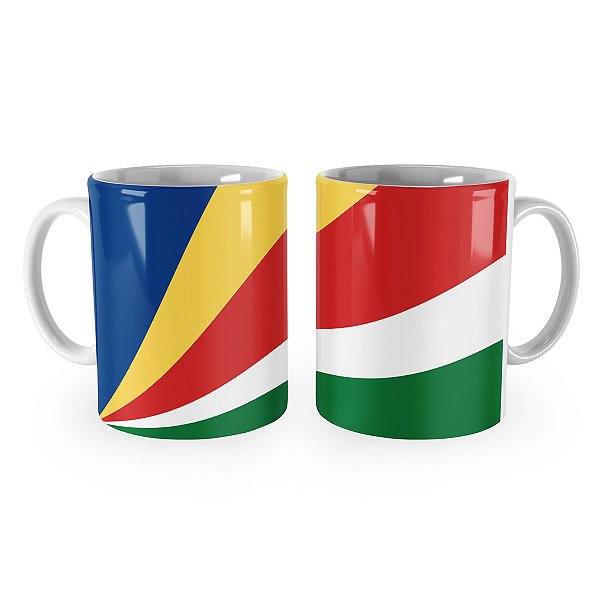 Caneca Bandeira de Seicheles País