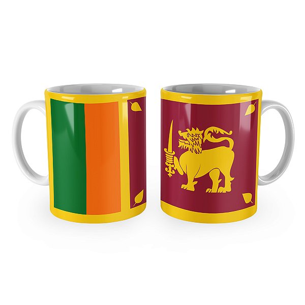 Caneca Bandeira do Sri Lanka País