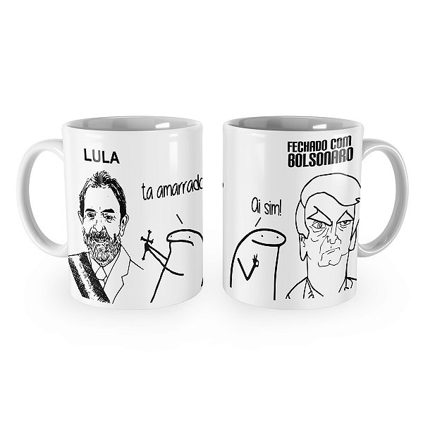 Caneca Flork Fechado com Bolsonaro