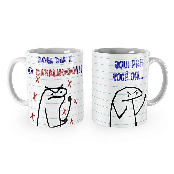 Caneca Flork Bom dia é o Caralho