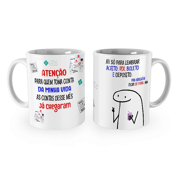 Caneca Flork Contas do Mês