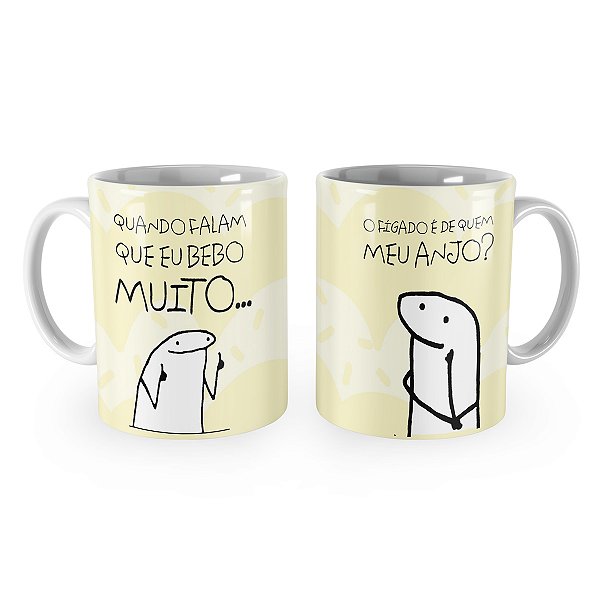 Caneca Flork Quando Falam que Bebo Muito