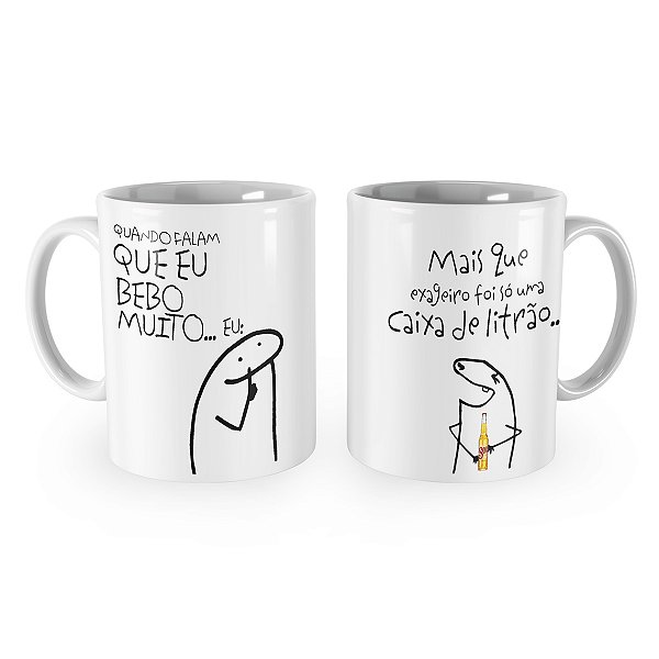 Caneca Flork Quando Falam que Bebo Muito Mod 2