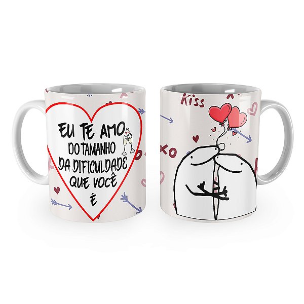 Caneca Flork Te Amo Do Tamanho da Dificuldade
