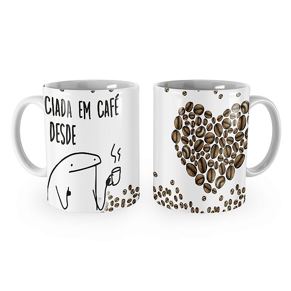 Caneca Flork Viciada em Café desde