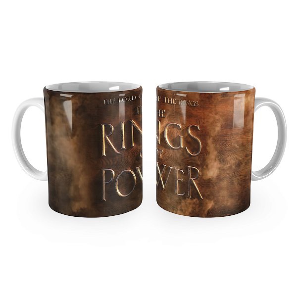 Caneca Rings of Power Logo Senhor dos Anéis