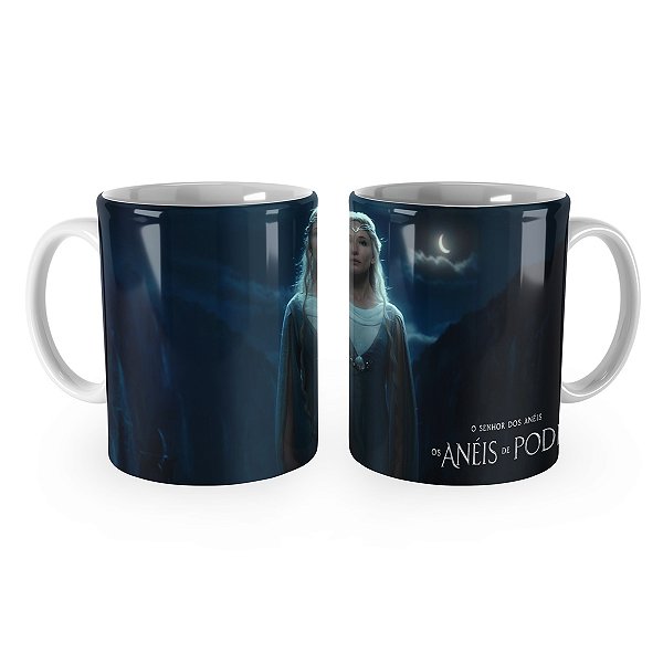 Caneca Os Anéis do Poder Galadriel Noite