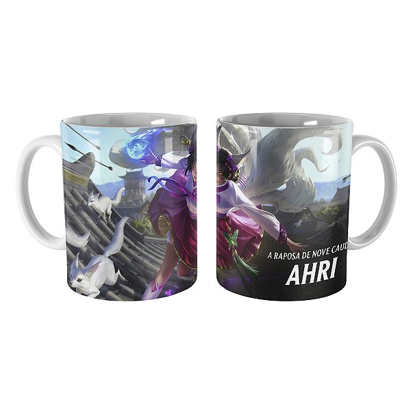 Caneca Ahri da Dinastia League of Legends Lol