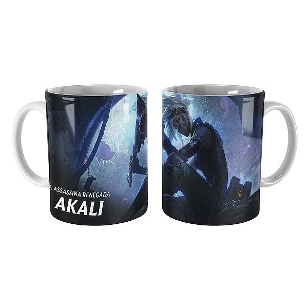 Caneca Akali Presas de Prata League of Legends Lol
