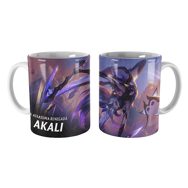 Caneca Akali Guardiã Estelar League of Legends Lol