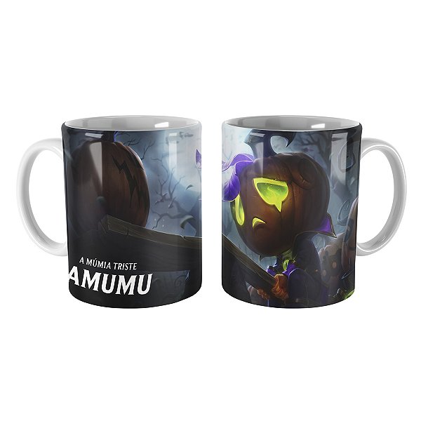 Caneca Amumu Príncipe Abóbora League of Legends Lol