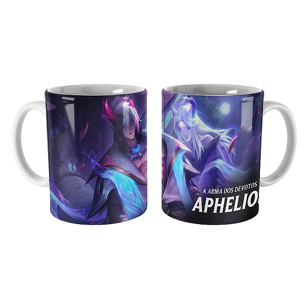 Caneca Aphelios Florescer Espiriual League of Legends Lol