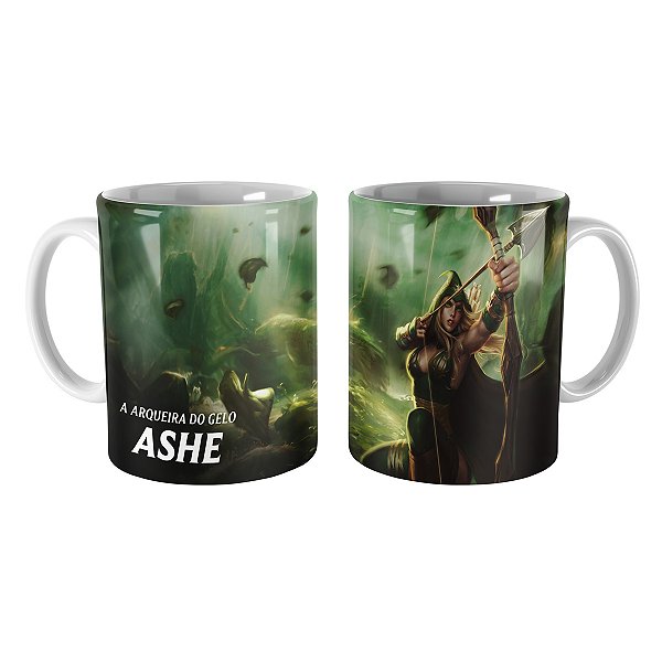 Caneca Ashe de Sherwood League of Legends Lol