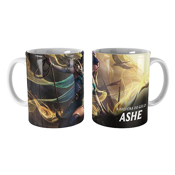 Caneca Ashe Imperatriz Lunar League of Legends Lol