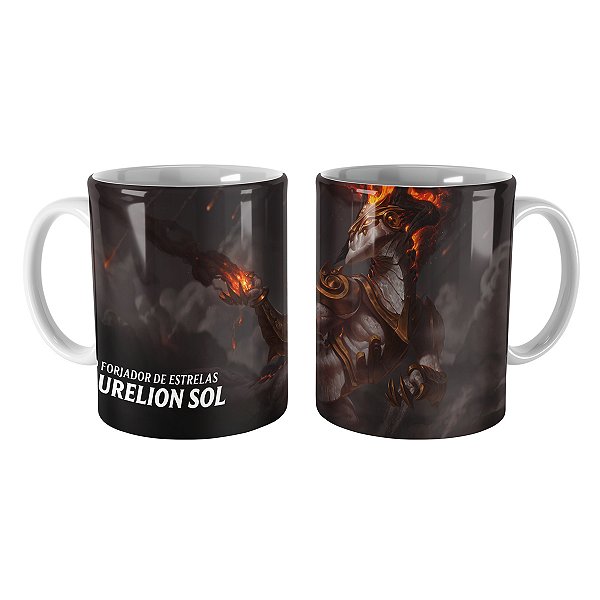 Caneca Aurelion Sol Senhor das Cinzas League of Legends Lol