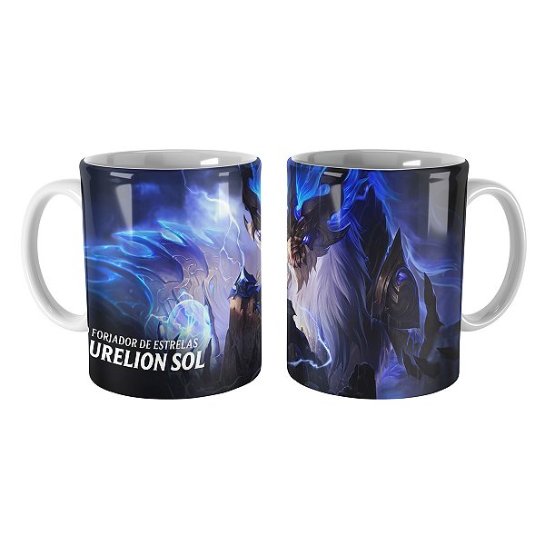 Caneca Aurelion Sol Dragão da Tormenta League of Legends Lol