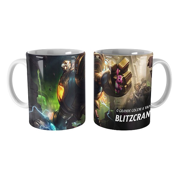 Caneca Blitzcrank Vitorioso League of Legends Lol