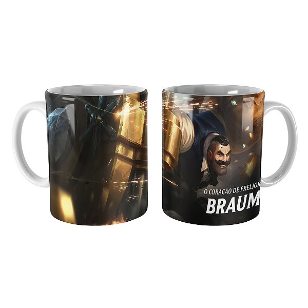 Caneca Braum Cidade do Crime League of Legends Lol
