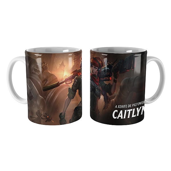 Caneca Caitlyn da Resistência League of Legends Lol