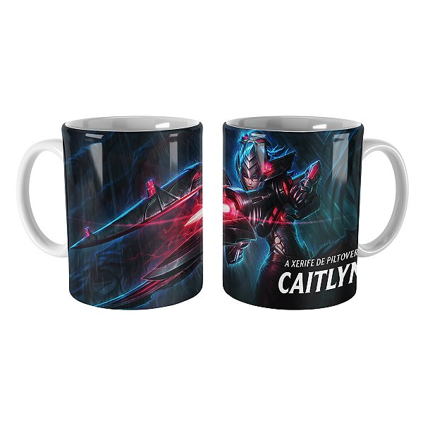 Caneca Caitlyn Caçadora de Cabeças League of Legends Lol