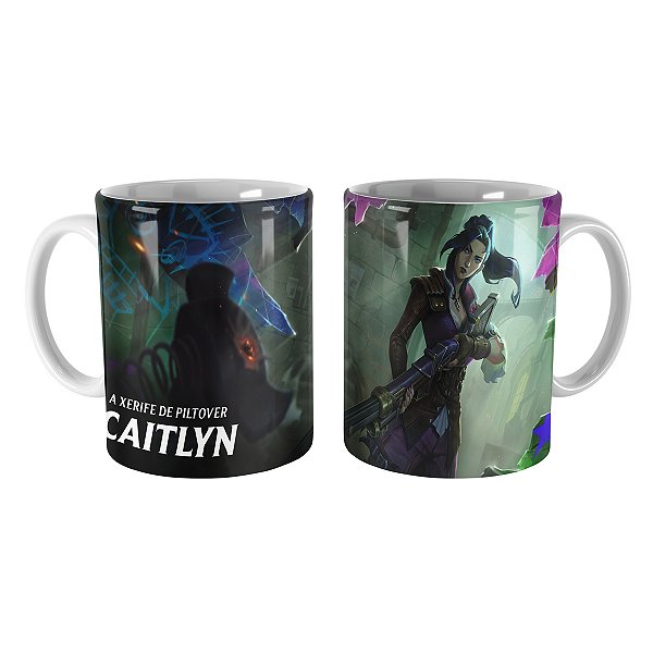 Caneca Caitlyn Arcane League of Legends Lol