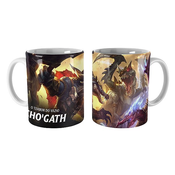 Caneca Chogath Pré-Histórico League of Legends Lol