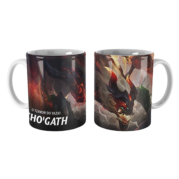 Caneca Chogath Pergaminhos Shan Hai League of Legends Lol