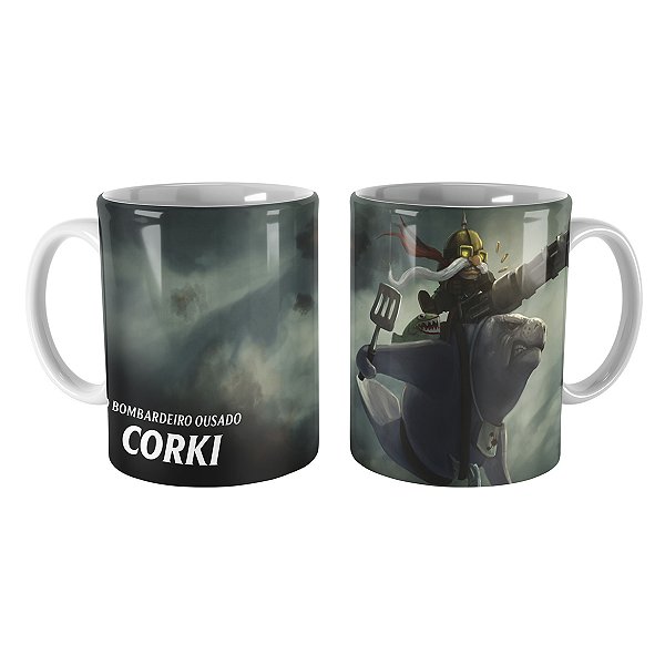 Caneca Corki Montando em URF League of Legends Lol