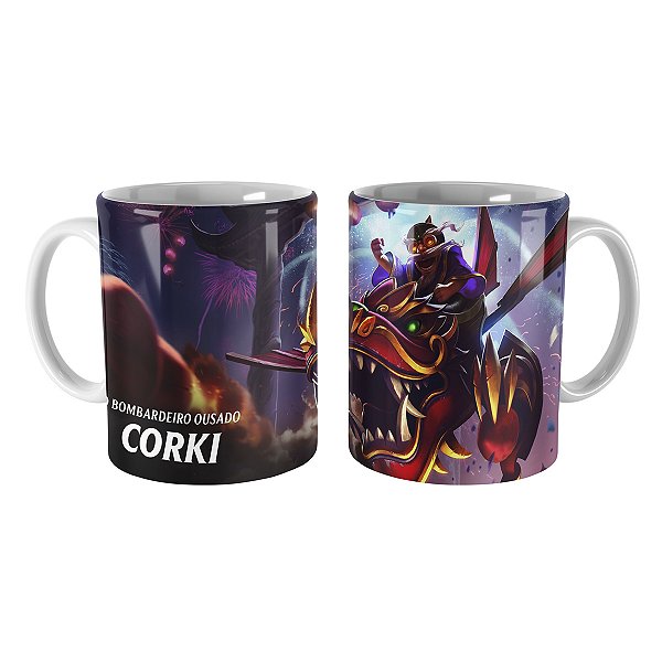 Caneca Corki Asas de Dragão League of Legends Lol