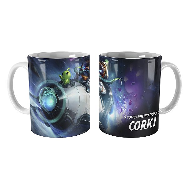 Caneca Corki Astronauta League of Legends Lol