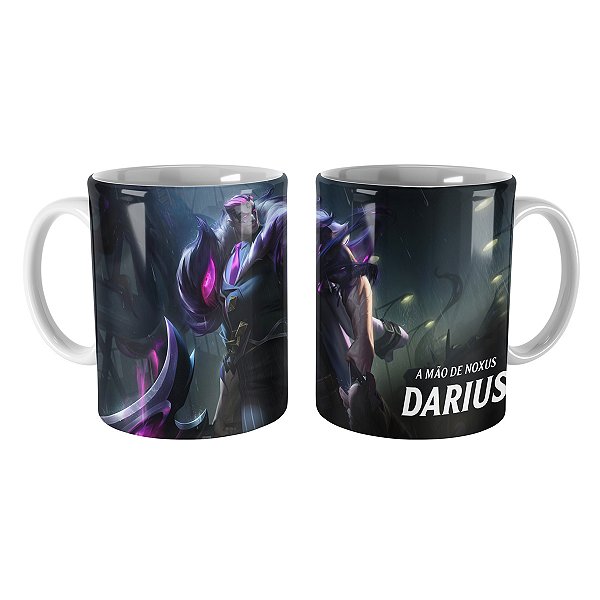 Caneca Darius Pesadelo na Cidade do Crime League of Legends