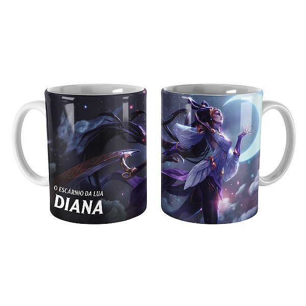 Caneca Diana Deusa Lunar League of Legends Lol