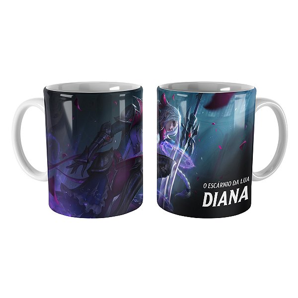 Caneca Diana Rainha de Batalha League of Legends Lol
