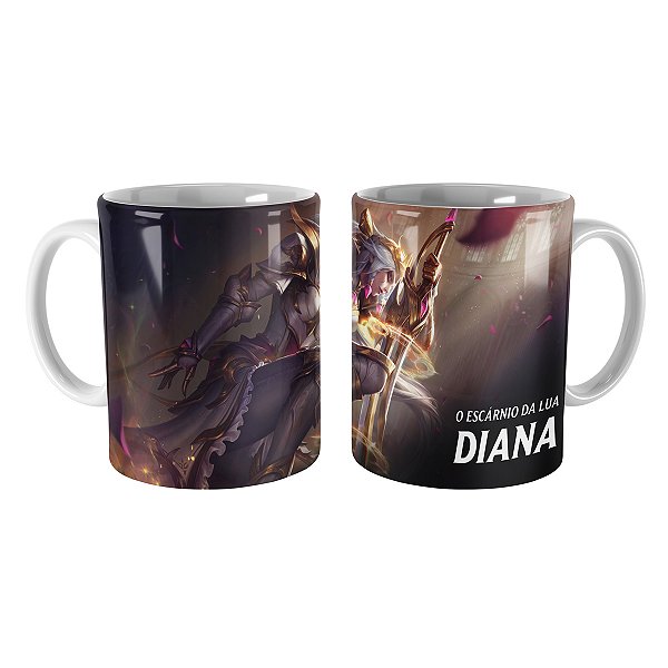 Caneca Diana Rainha de Batalha de Prestígio LOL